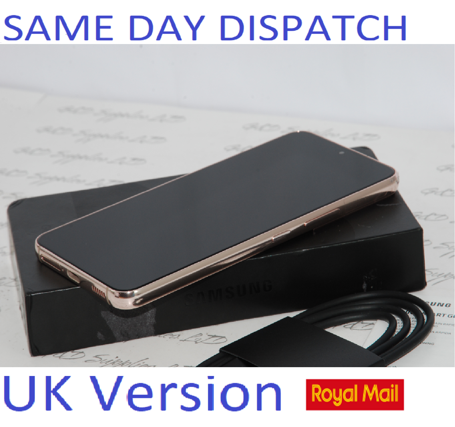 Samsung Galaxy S22 unlocked 128GB Pink Gold 8GB Ram UK Version new condition #