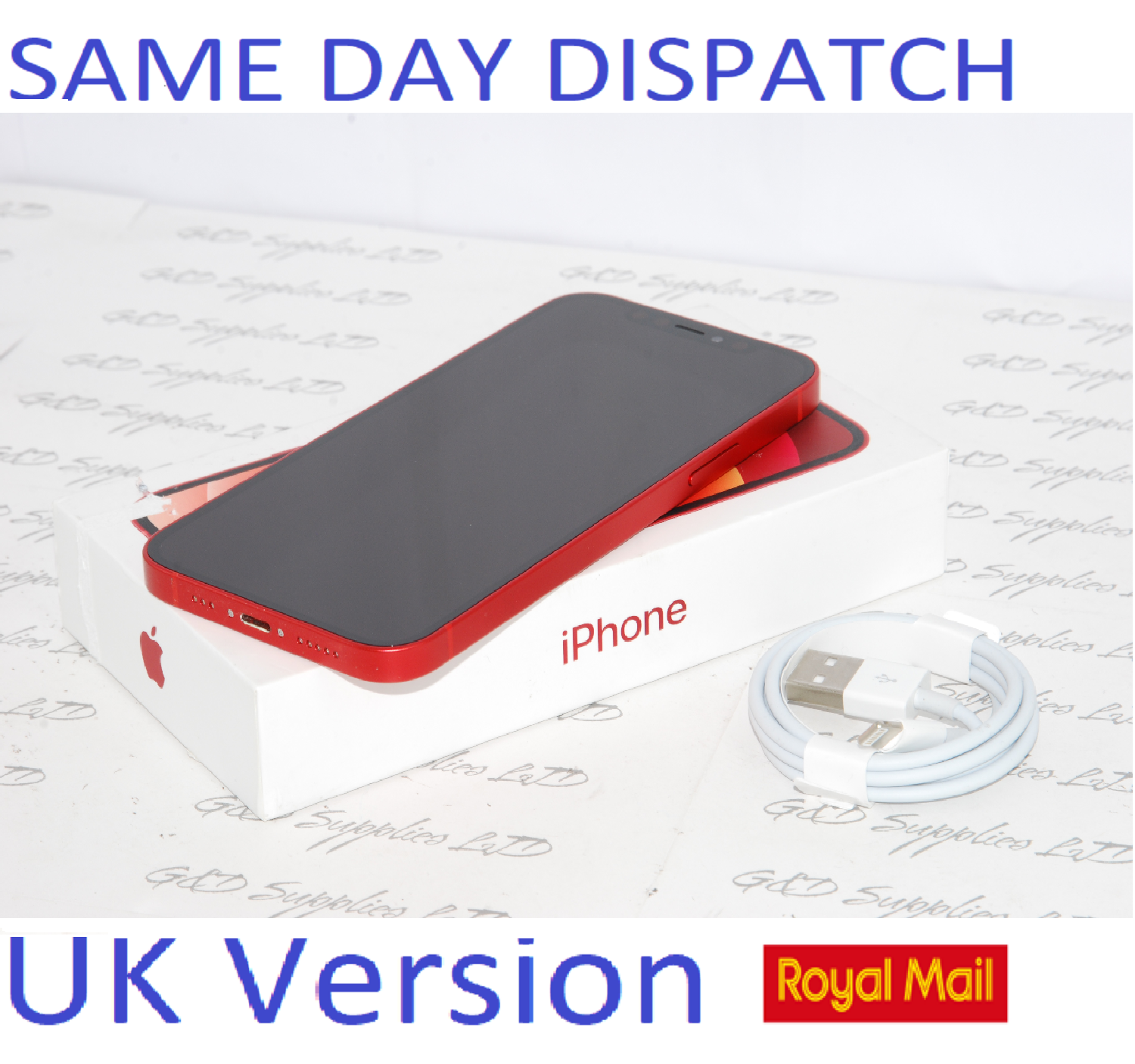 ! APPLE iPhone 12 128GB 6.1" 5G SIM-free Unlocked 12MP RED MGJD3B/A UK Version