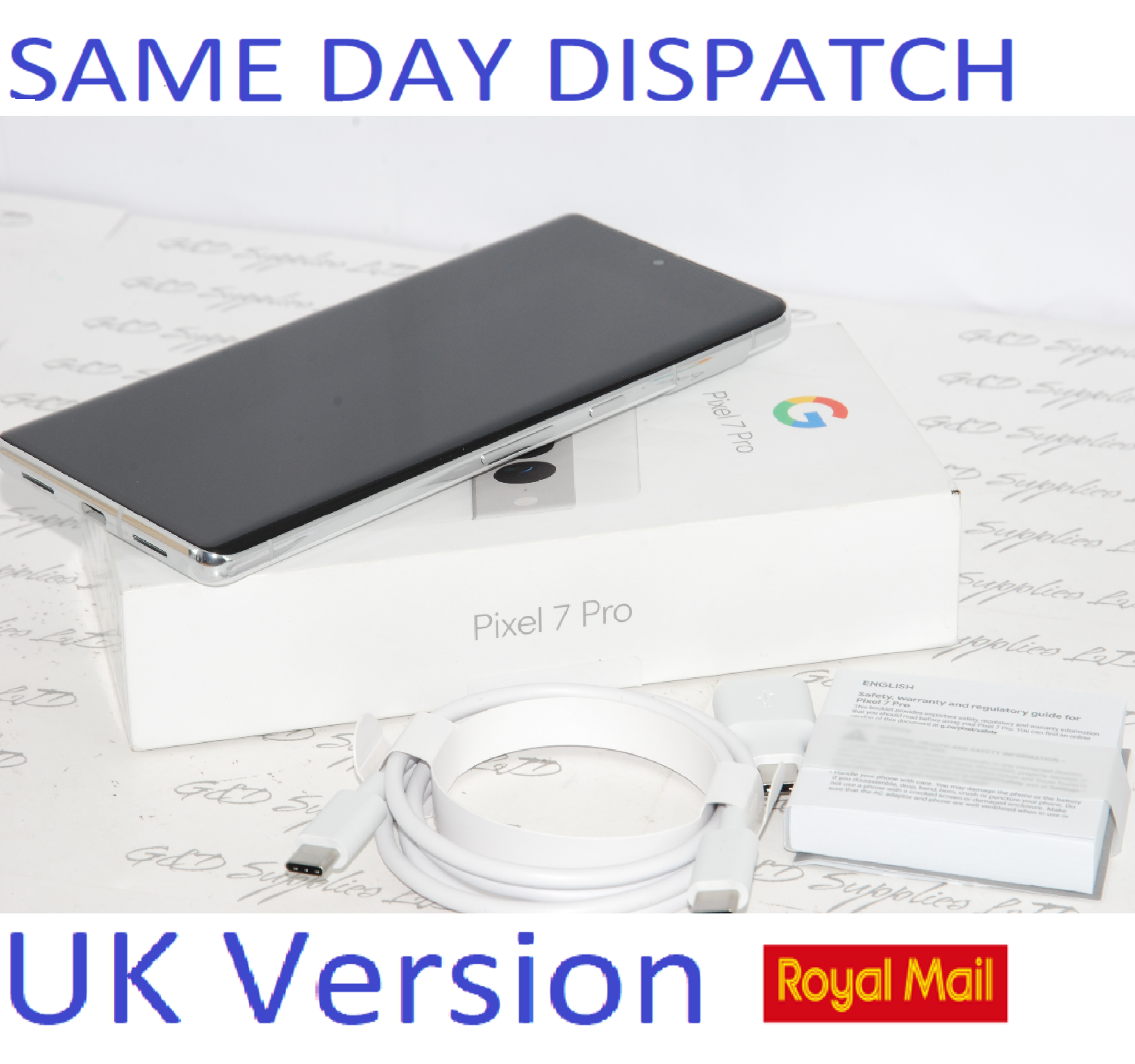 ! Google Pixel 7 Pro Mobile Phone 128GB (Unlocked) WHITE Sim-free Used Condition