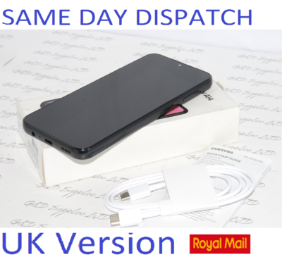 Samsung Galaxy A14 2023, Unlocked 64GB Dual SIM NFC Smartphone Black UK Version NEW Condition