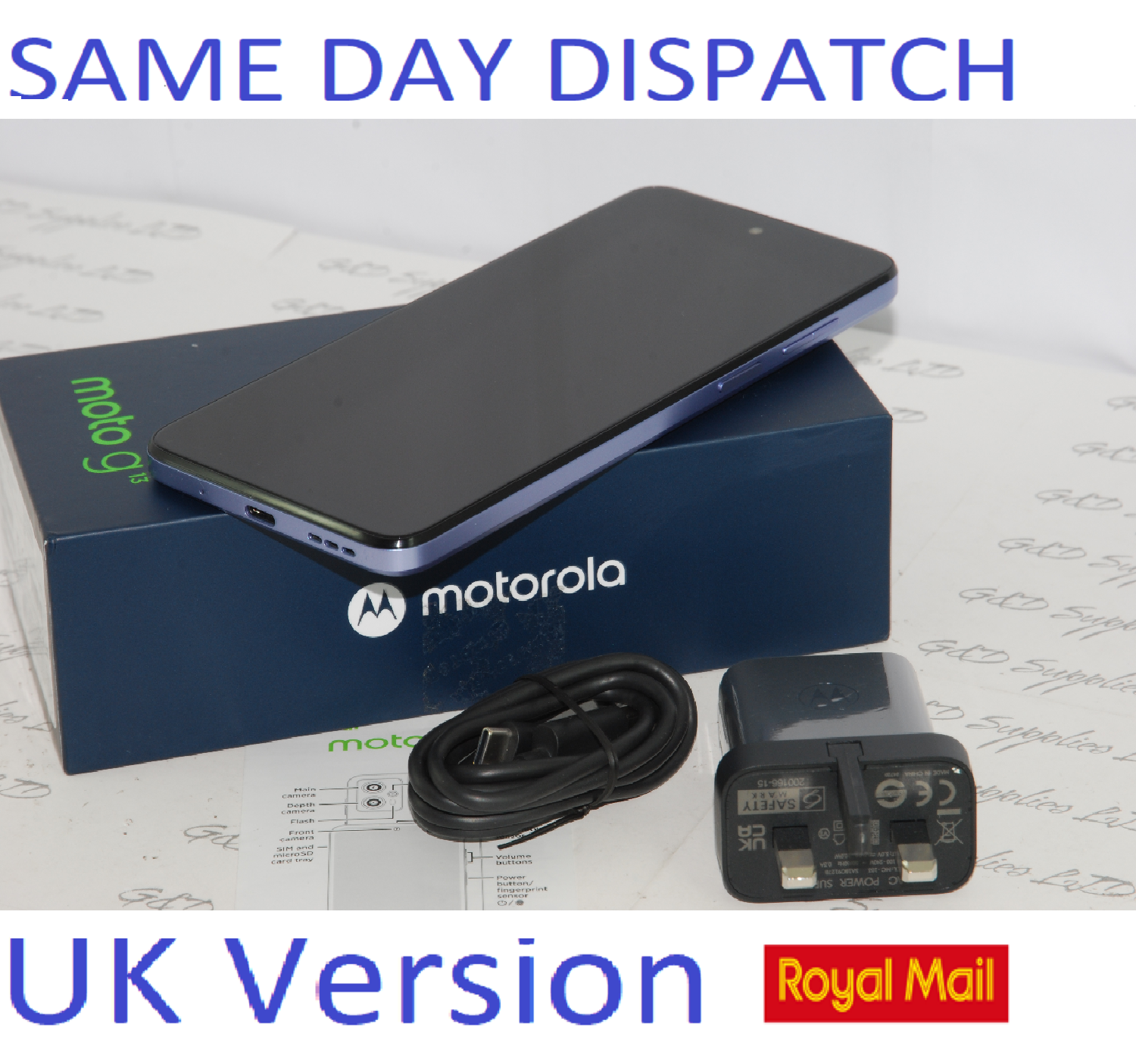 ## MOTOROLA G13 4GB RAM 128GB Blue UNLOCKED Dual SIM Free NFC UK version Mint Condition #