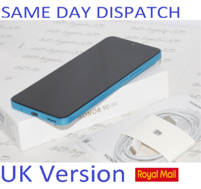 Honor 90 Lite Smartphone Dual SIM 5G 8GB 256GB Cyan New condition UK version NFC UNLOCKED