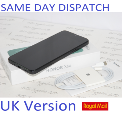 Honor X6a 4G 6.56" 4GB 128GB Unlocked Android Black New condition UK version NFC