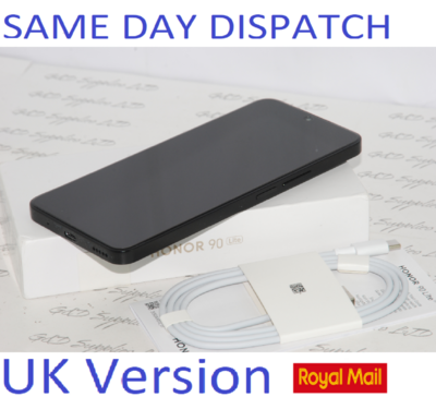 Honor 90 Lite Smartphone Dual SIM 5G 8GB 256GB Black New condition UK version NFC UNLOCKED