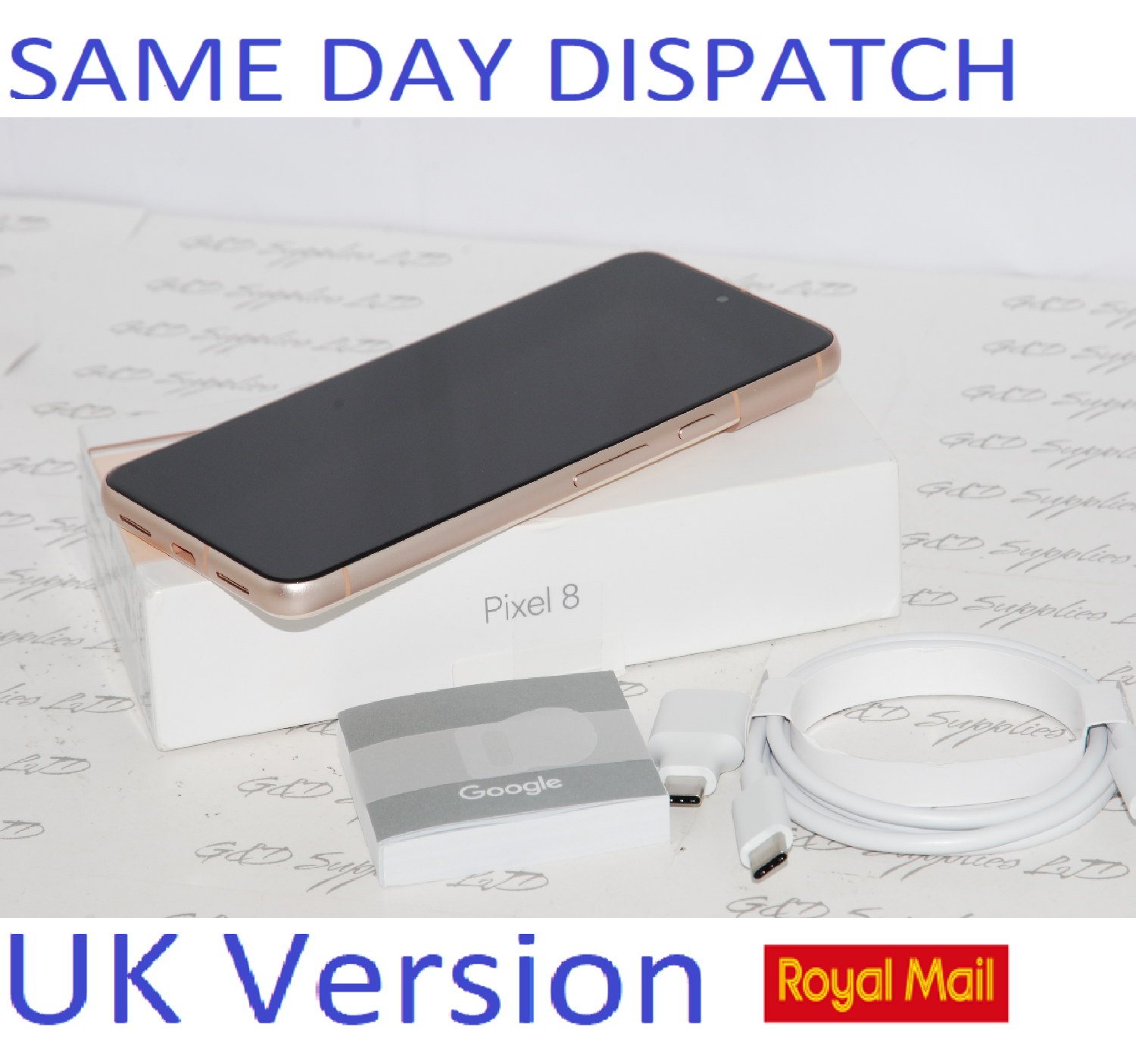 ## Google Pixel 8 Mobile Phone 128GB (Unlocked) Rose 5G Sim-free mint Condition