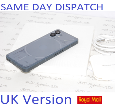 # Nothing Phone (2) 5G 12GB 256GB Black Dual SIM
Mint Condition UK Version
