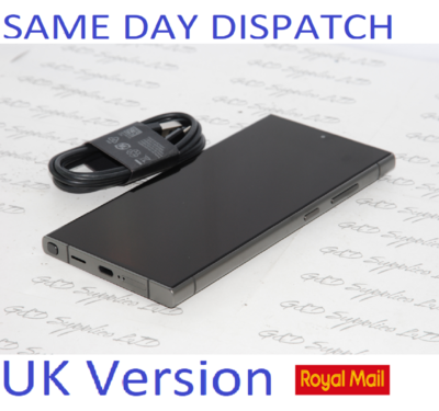 Samsung Galaxy S24 Ultra 5G 256GB unlocked Dual Sim Black UK Version New condition NO BOX #