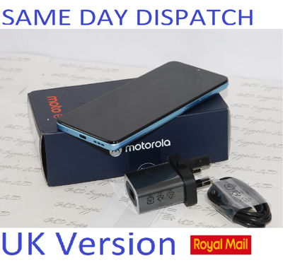 MOTOROLA E22 4GB RAM 64GB UNLOCKED Blue Dual SIM Free NFC UK version #