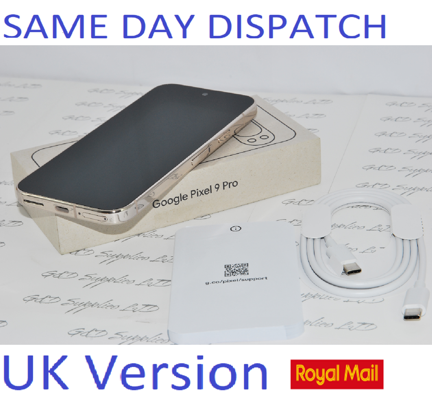 ! Google Pixel 9 Pro Mobile Phone 256GB (Unlocked)  Porcelain 5G Sim-free UK version Mint Condition
