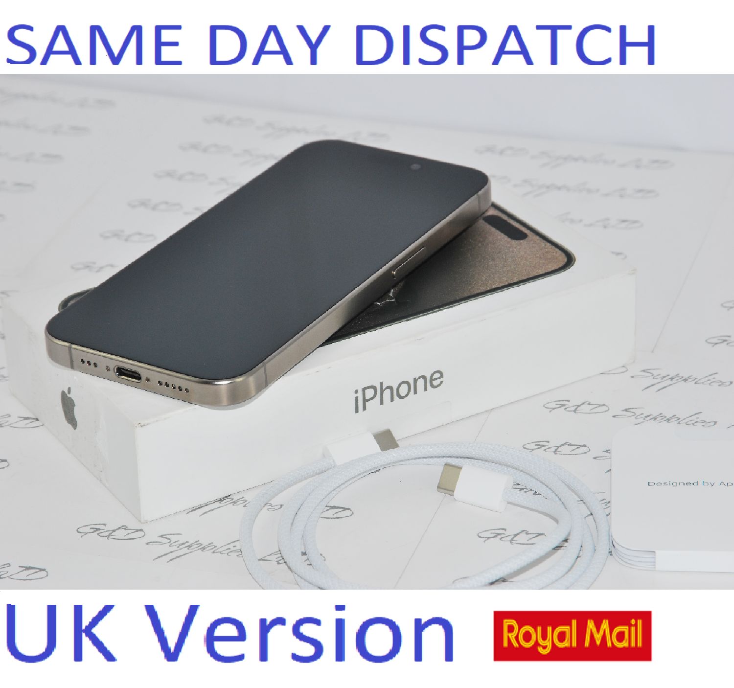 Apple iPhone 15 Pro 5G 256GB SIM-Free Unlocked Titanium NEW Condition #