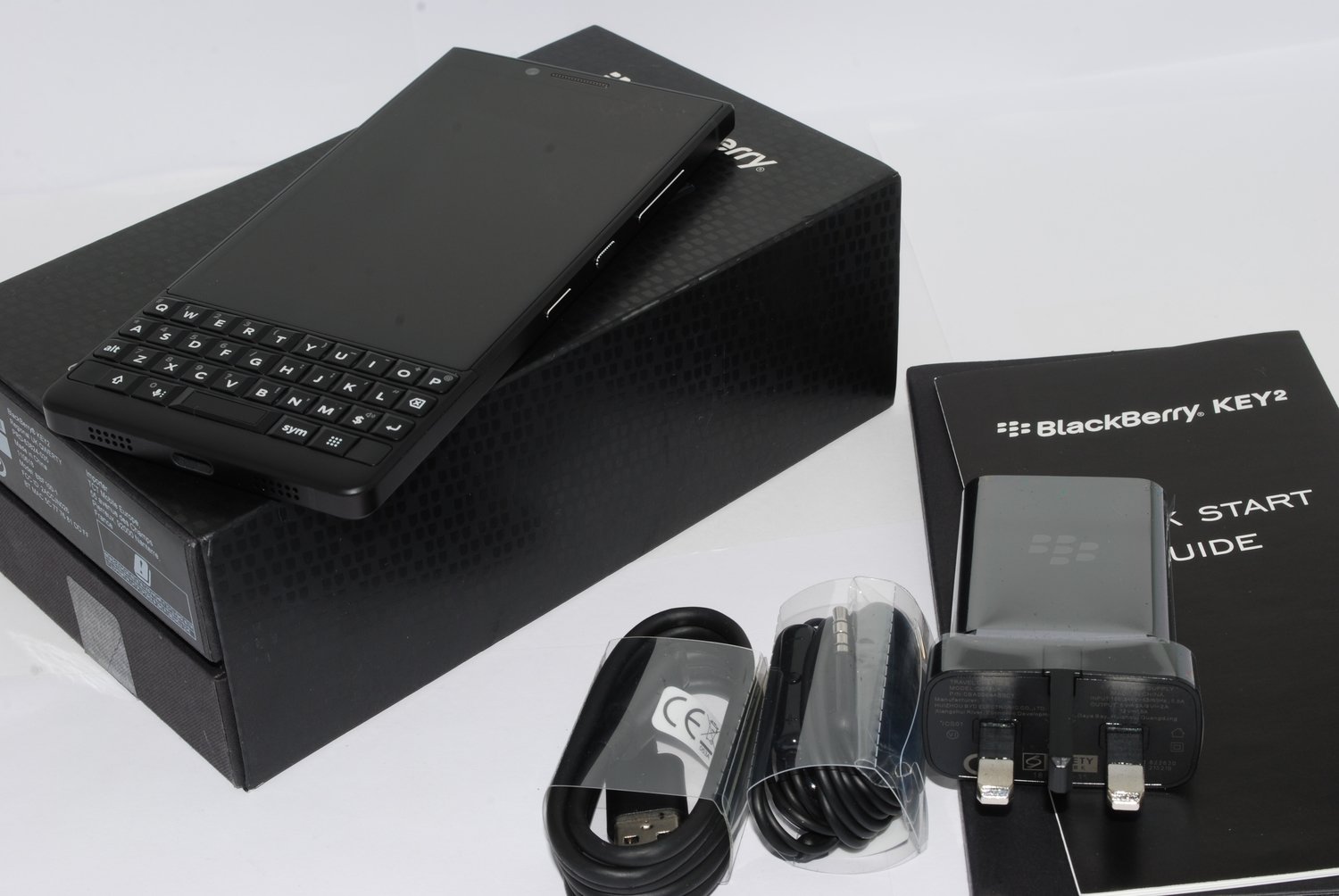 BlackBerry KEY2 64GB BBF100-1 Single-SIM Black Factory Unlocked 4G SIM-Free UK STOCK #