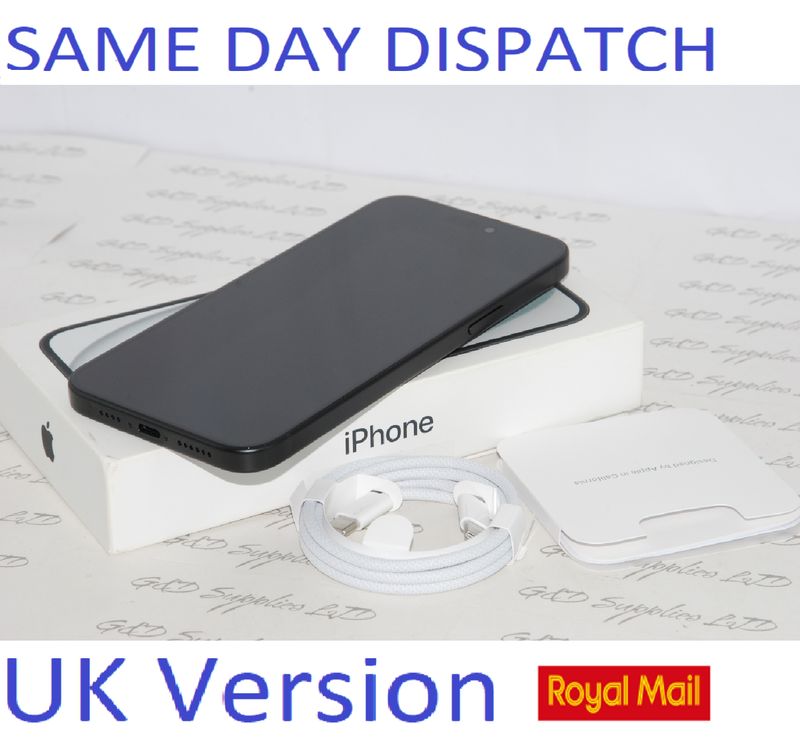 Apple iPhone 15 Plus 5G 128GB Unlocked Black NEW Condition # 100% Battery health