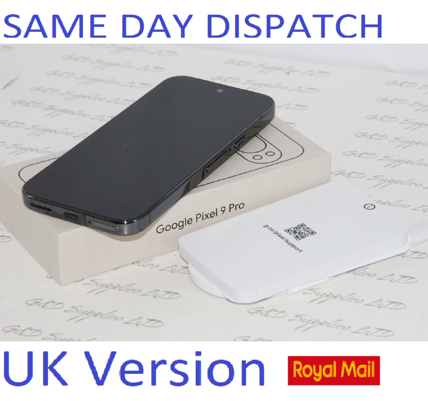 Google Pixel 9 Pro Mobile Phone 128GB (Unlocked)  Obsidian 5G Sim-free UK version New Condition