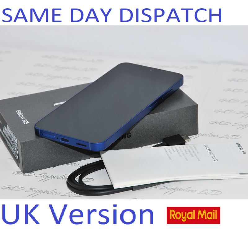 Samsung Galaxy S25 6.2'' 5G  SIM-Free Unlocked 12GB 256GB Navy  UK Version new condition NFC