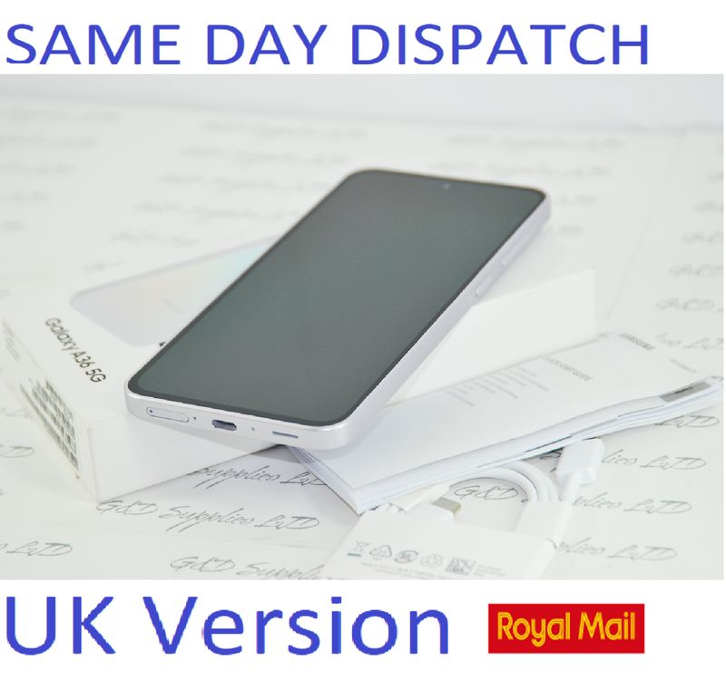 Samsung Galaxy A36 5G 256GB 8GB RAM Unlocked Dual-Sim NFC Lavender UK Version new condition #