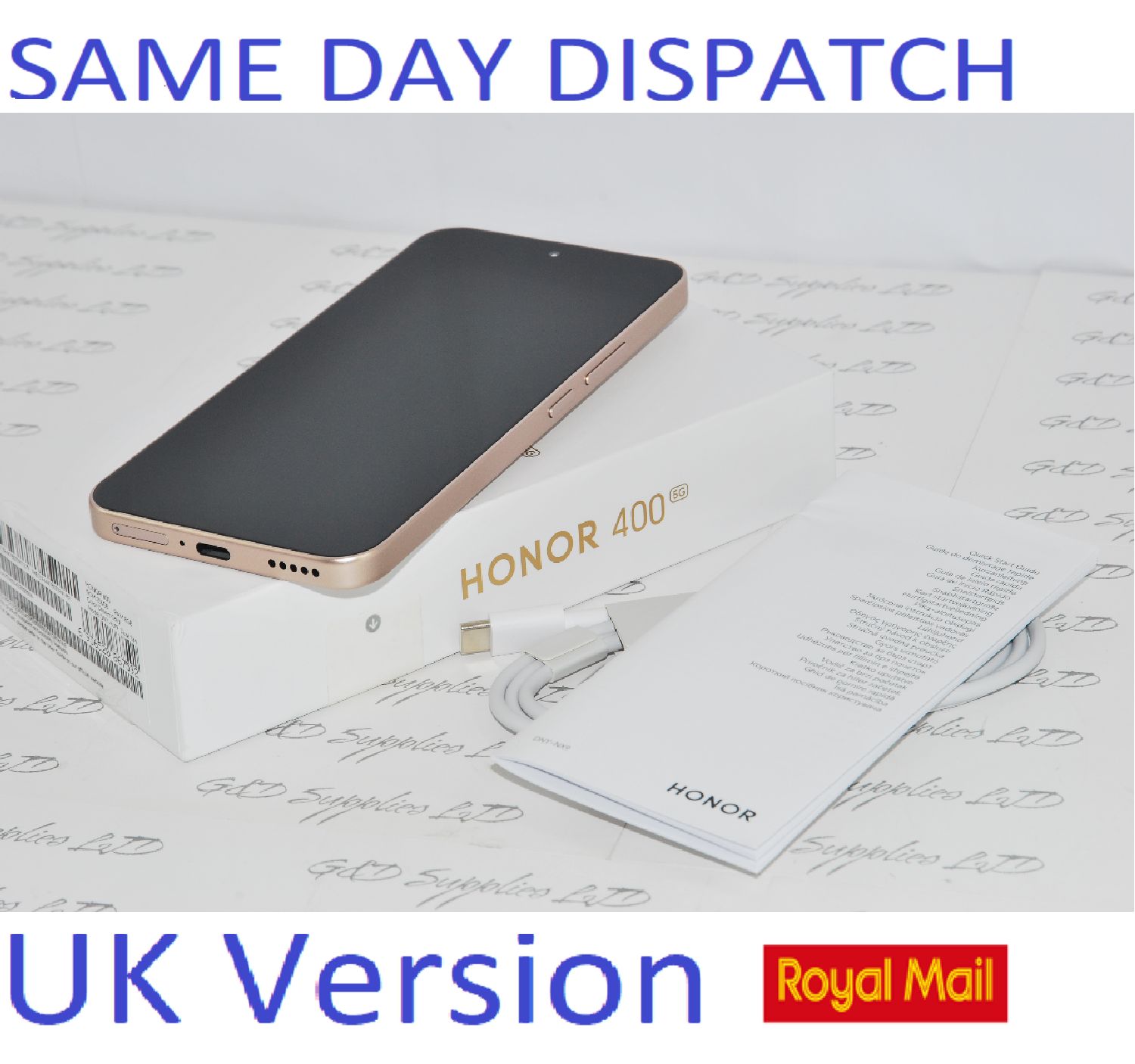 HONOR 400 5G Smartphone 256GB Gold Dual SIM New condition UK version #