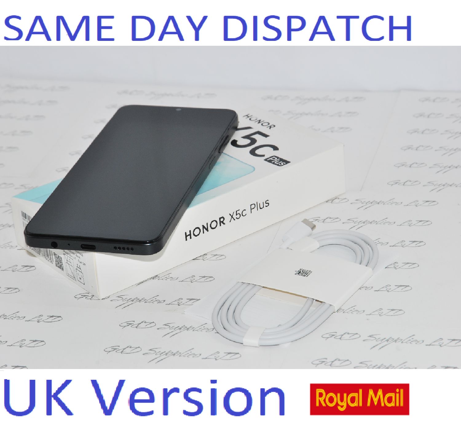 Honor X5C Plus Smartphone Factory Unlocked 4GB RAM 128GB Dual Sim BLACK UK version new condition #