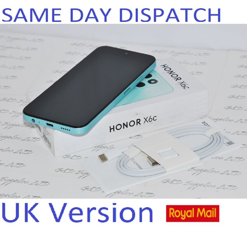 Honor X6c  6GB 128 GB  Unlocked Android Cyan Lake New condition UK version NFC