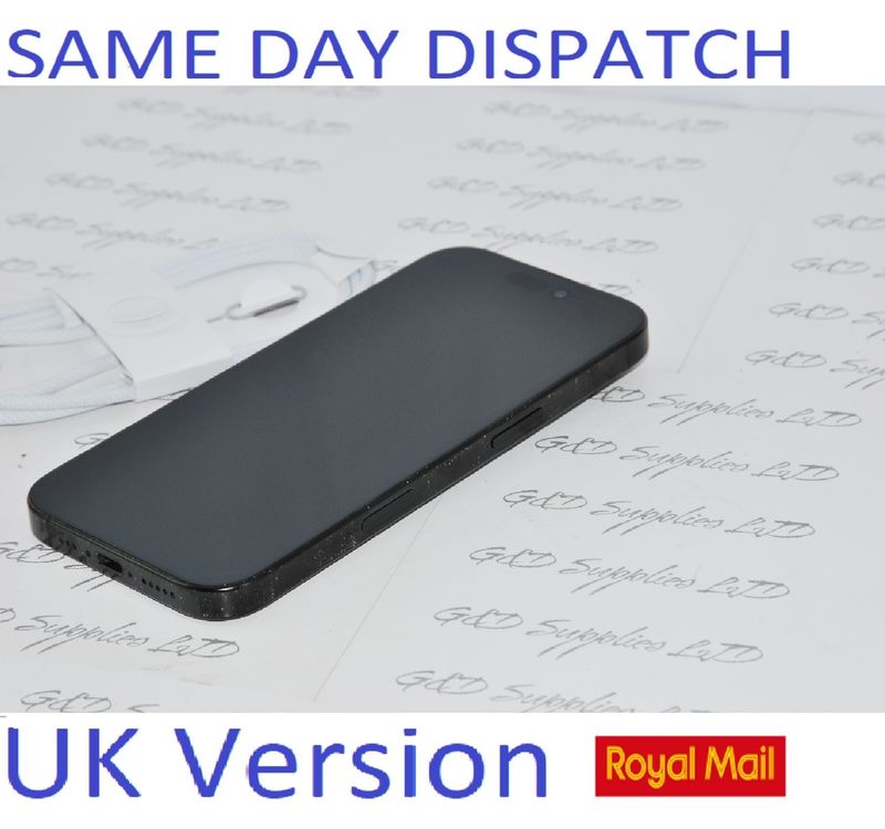 !  Apple iPhone 16 Pro 128GB Unlocked Smartphone Titanium Black 100% Battery health