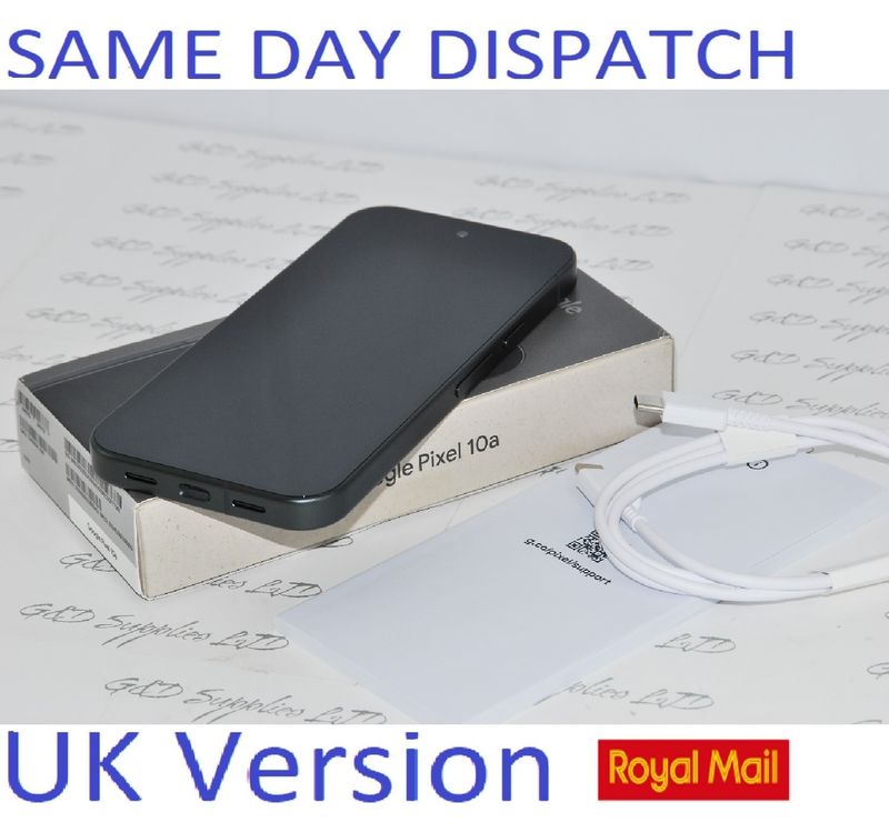 Google Pixel 10A  Mobile Phone 128GB (Unlocked) Obsidian 5G Sim-free UK Version  New Condition