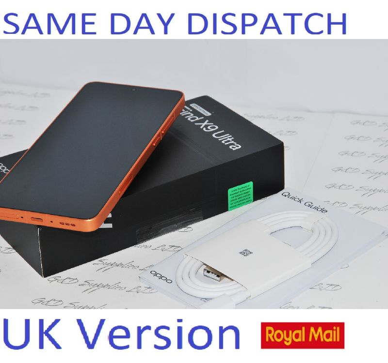 OPPO Find X9 Ultra 5G 6.7" Dual SIM 5G 12GB RAM 512GB Orange UK version NEW Condition #