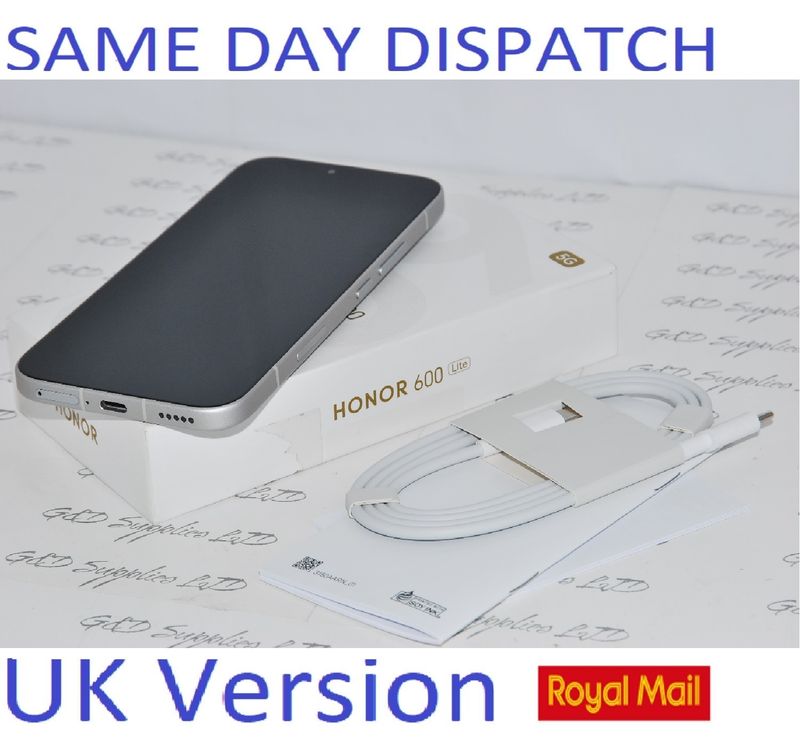 Honor 600 lite 5G 256GB 8GB RAM Dual SIM Unlocked  Grey New condition UK version #