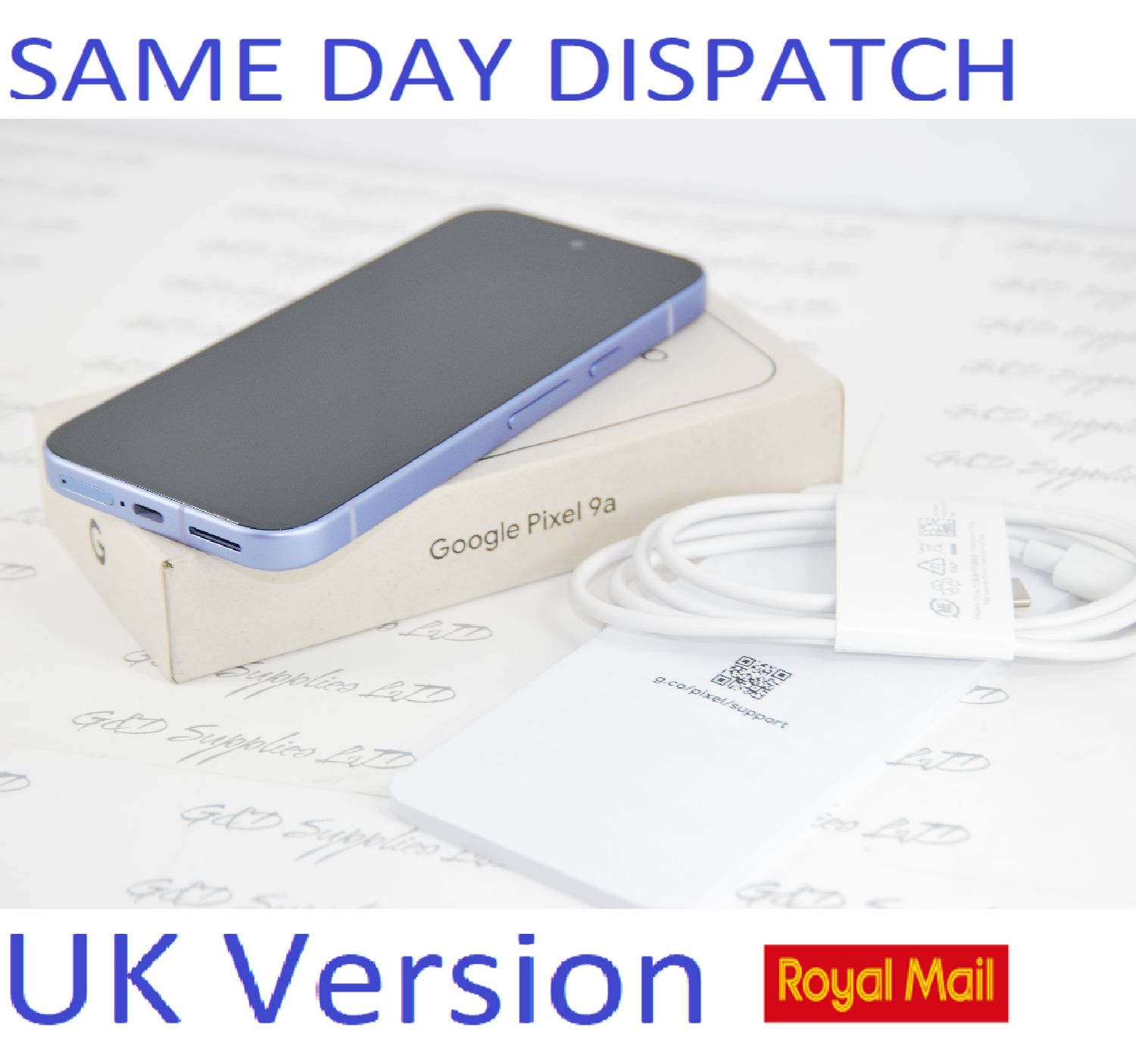 ! Google Pixel 9A Mobile Phone 128GB (Unlocked) Iris 5G Sim-free UK Version