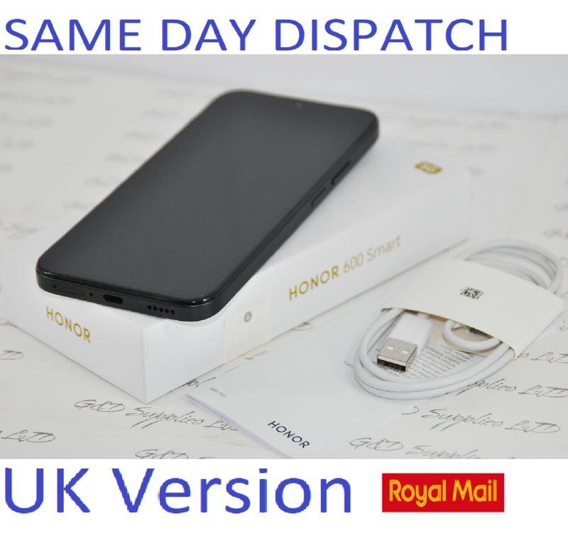 Honor 600 smart 5G 128GB 4GB RAM Dual SIM Unlocked  Black New condition UK version #