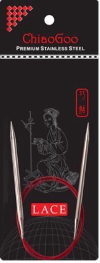 Chiaogoo - Premium SS Red Lace Circular Needles
