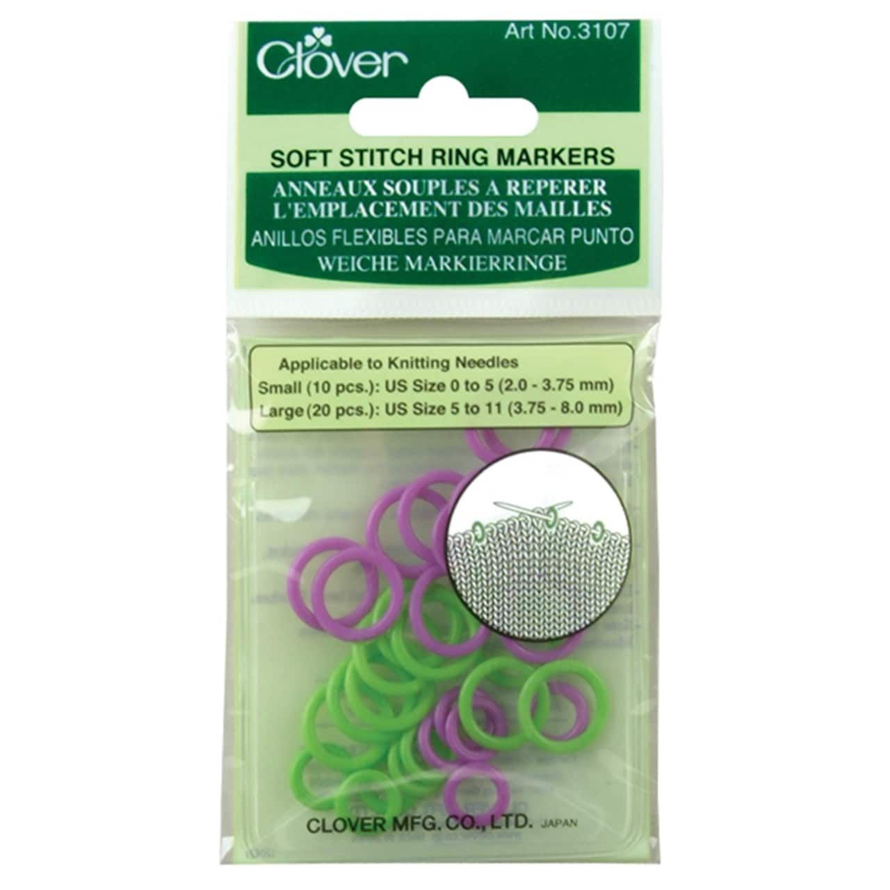 Clover - Soft Stitch Ring Markers