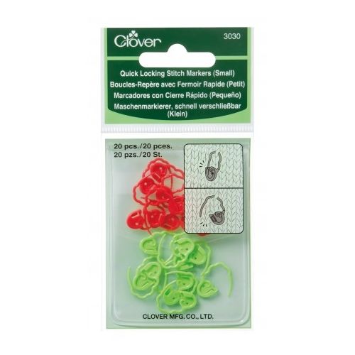 Clover - Quick Locking Stitch Markers, Size: 3030 Small