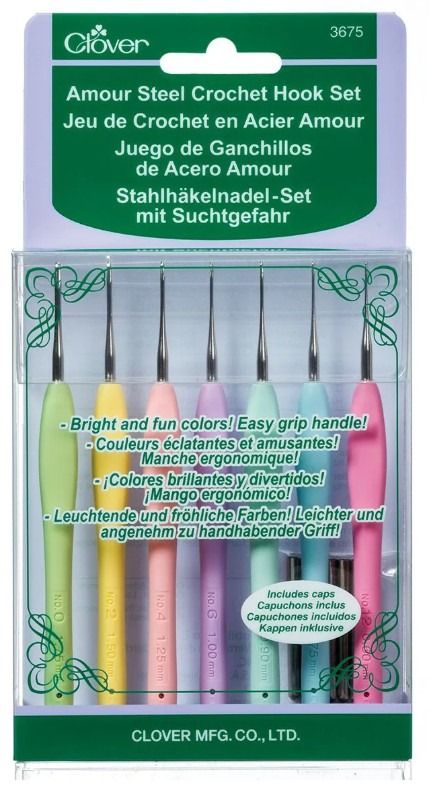 Clover - Amour Steel Crochet Hook