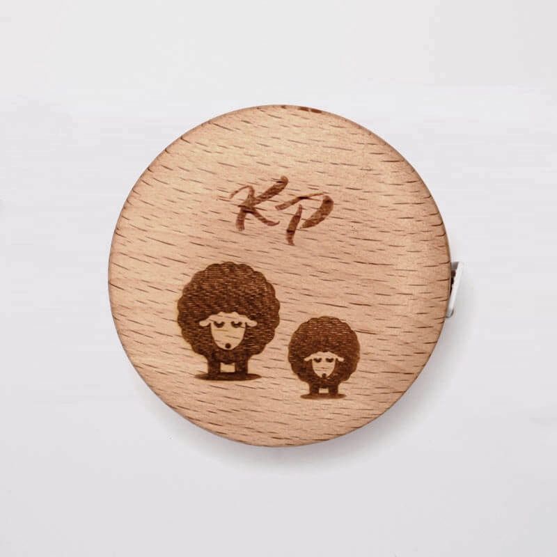 KnitPro - Retractable Wood Encased Measuring Tape, Size: Round