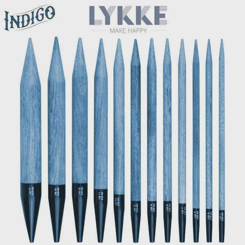 Lykke - Interchangeable Tips, Length: 3.5", Size: US 4, Style: Indigo