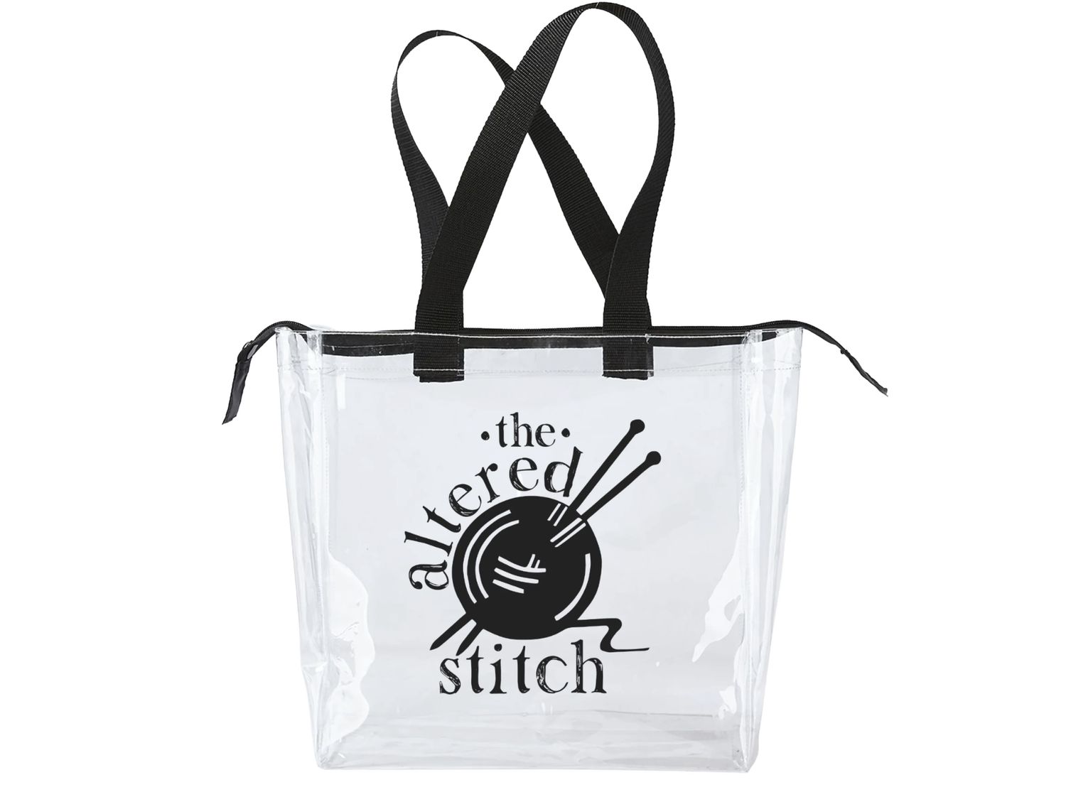 The Altered Stitch - Clear Logo Bag
