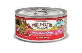 Merrick Whole Earth Farms Grain-Free Small Breed Beef Dinner 2.75 oz 24 count (6/21)