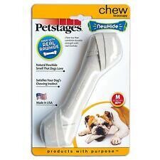 PETSTAGES NEW-HIDE ALTERNATIVE DOG CHEW TOY, WHITE, LARGE
