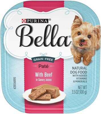 PURINA Bella with Beef in Savory Juices 3.5 oz 12 count (9/21)