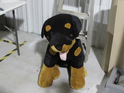 TOYS - LARGE STUFFED TOY  ROTTWEILER
