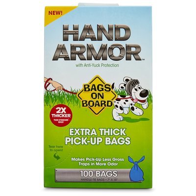 **BOGO** Bags on Board Hand Armor Extra Thick Dog Waste Pick-Up Bags, 100 count