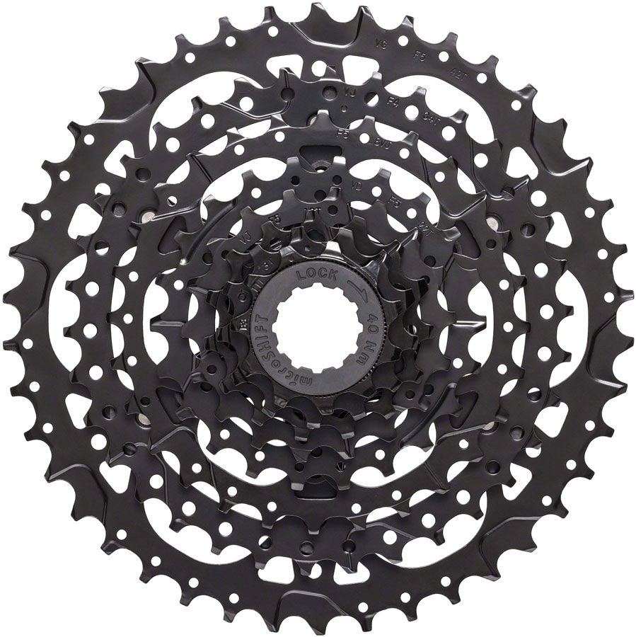 microSHIFT Acolyte Cassette - 8 Speed, 12-42t, Black, ED Coated