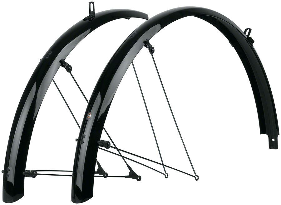 SKS B60 Bluemels Full Coverage Fender Set - 60mm, 26 x 1.6-2.1&quot;, Black