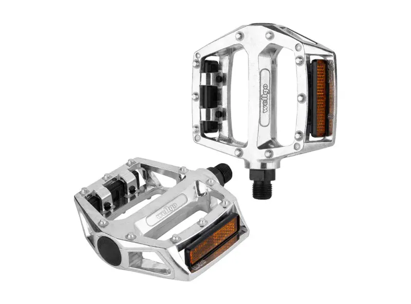Wellgo 313 Pedals, 9/16" - Silver