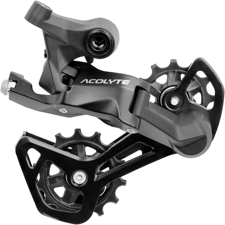 microSHIFT Acolyte RD-M5180M-B Rear Derailleur - 8 Speed, Medium Cage, Black