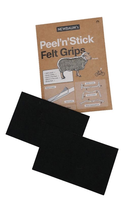 Newbaum's Peel'n'Stick Wool Felt Grips Pair (black)
