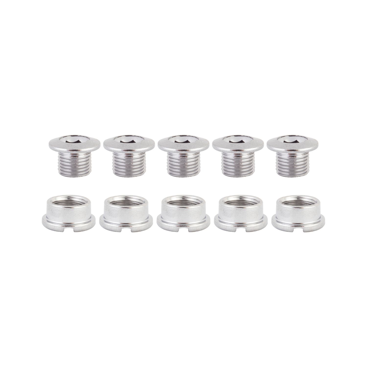 CHAINRING BOLT SET OR8 SINGLE STEEL CHROME