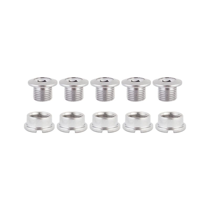 CHAINRING BOLT SET OR8 SINGLE STEEL CHROME