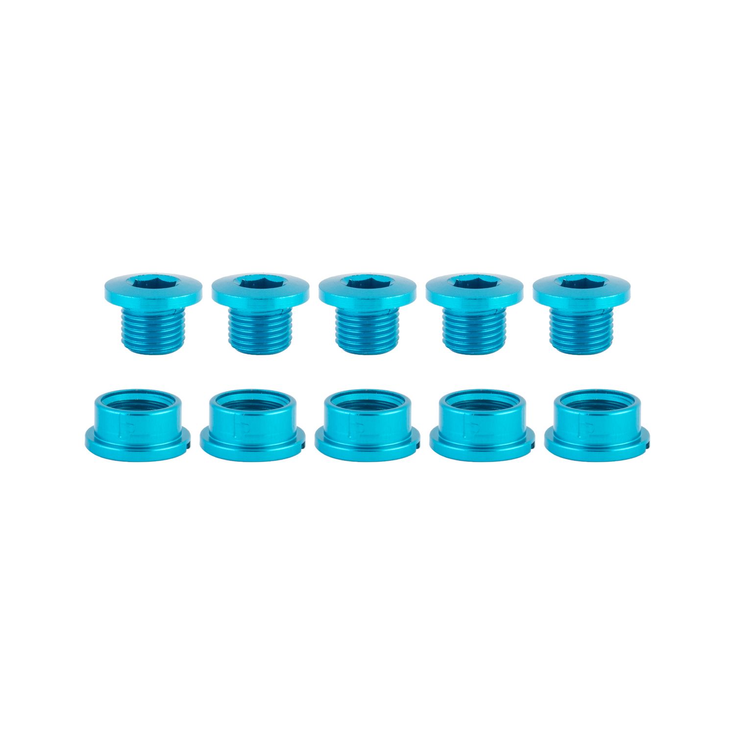 CHAINRING BOLT SET OR8 SINGLE ALY BLU