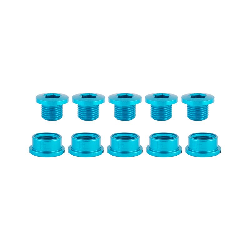 CHAINRING BOLT SET OR8 SINGLE ALY BLU