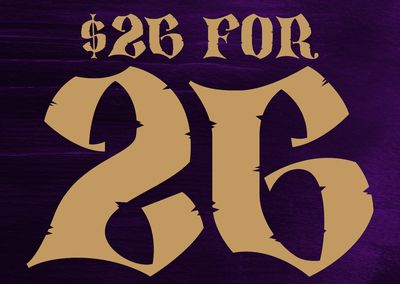 $26 for 26